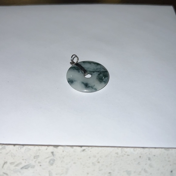 Authentic Jade green Donut Pendant - Picture 2 of 4